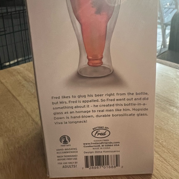 Fred's Hopside Down beer glass - Picture 5 of 5